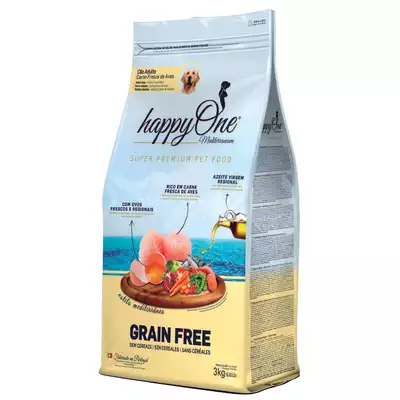 HappyOne Grain-Free Mediterraneum Adult dla psów dorosłych Super Premium 12Kg